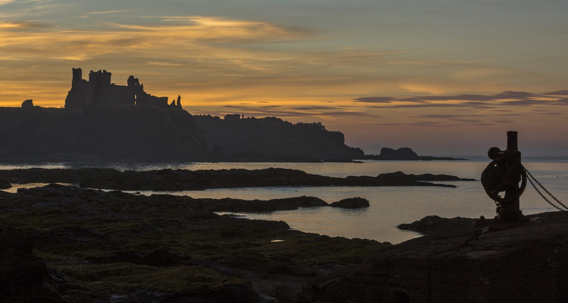 Tantallon Castle seen from Seacliff Beach, East Lothian