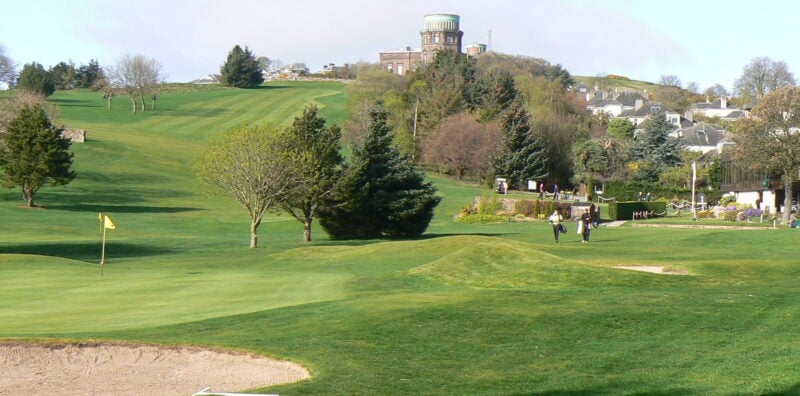 11th Hole by the clubhouse at Craigmillar Park Golf Club