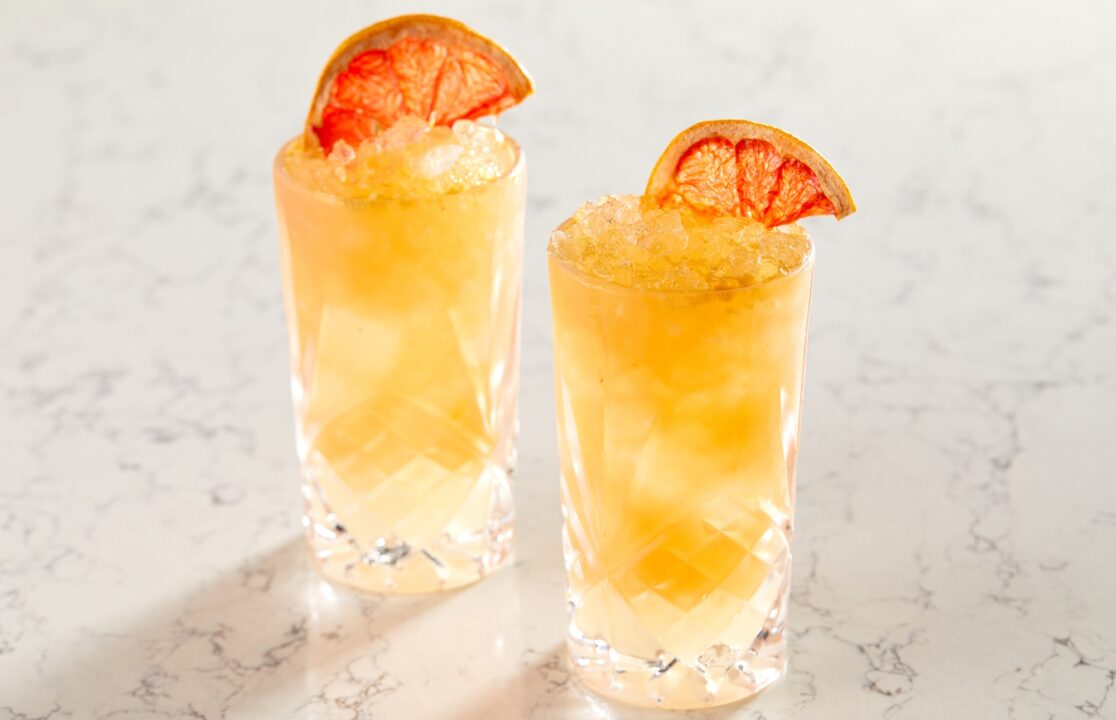 Red Bloody Orange Mule Cocktails at Malmaison