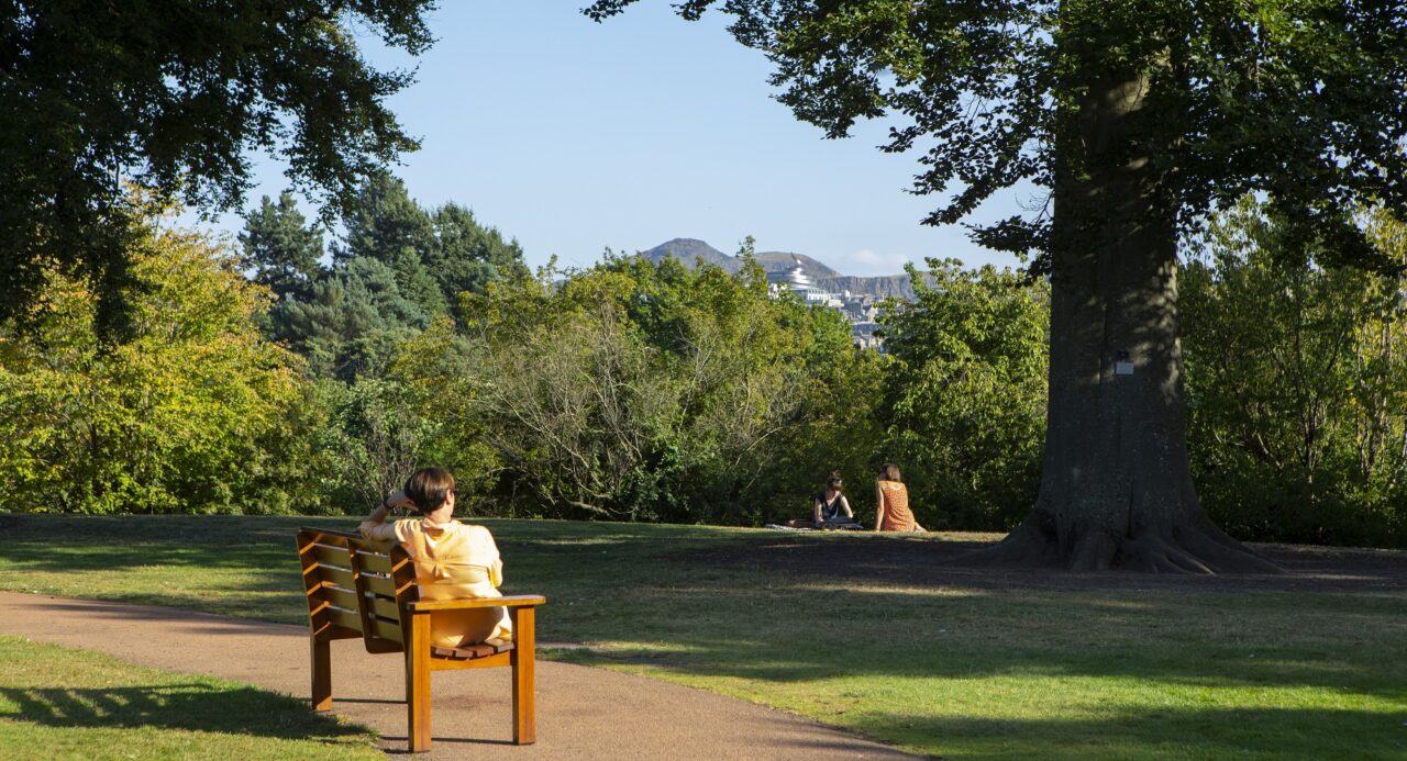 Botanic Garden view sun bathers