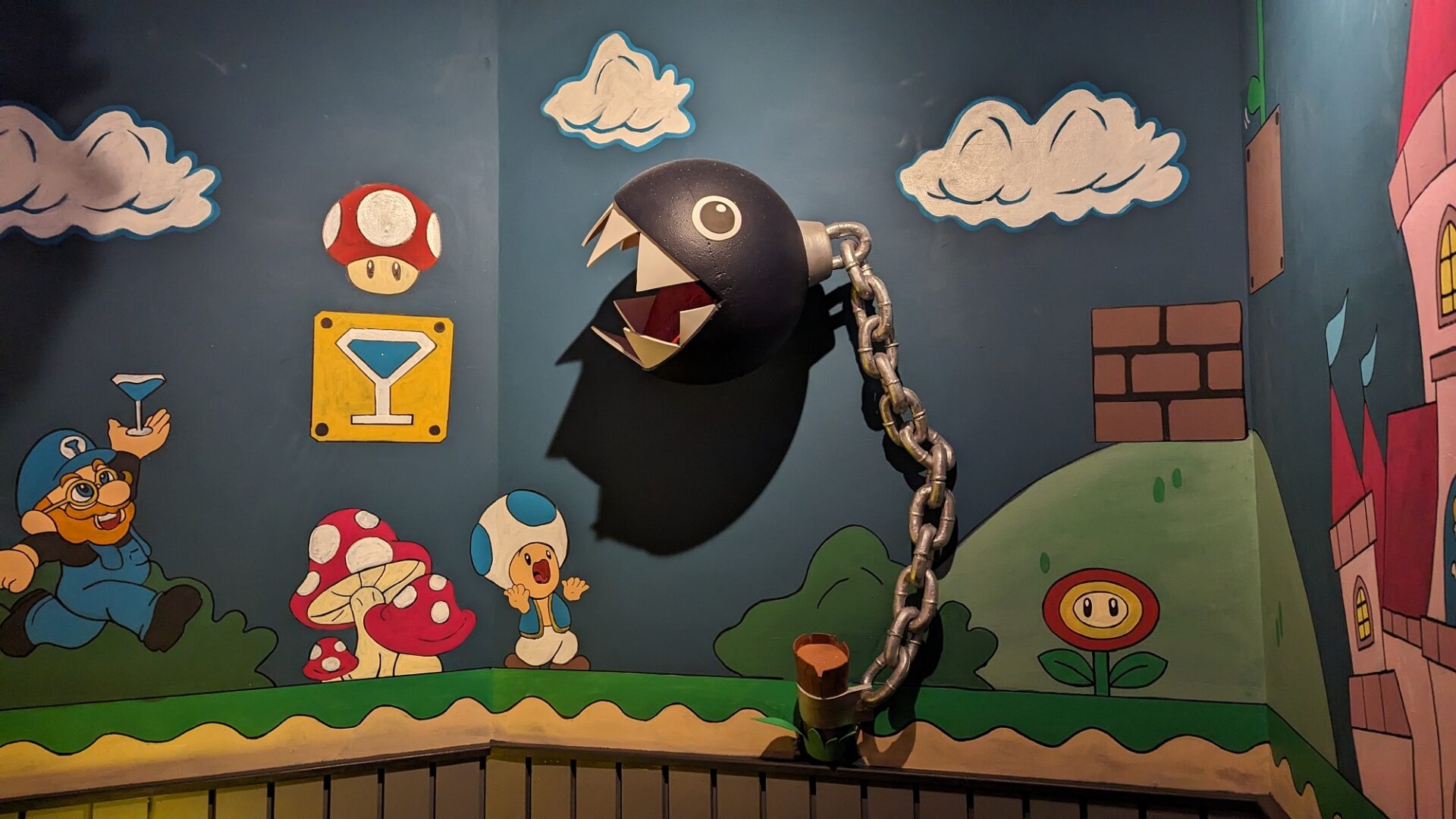 Cocktail Geeks Mario Mural