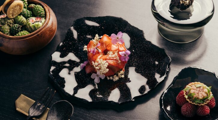 Custard, Strawberry Sweets at Avery Restauran