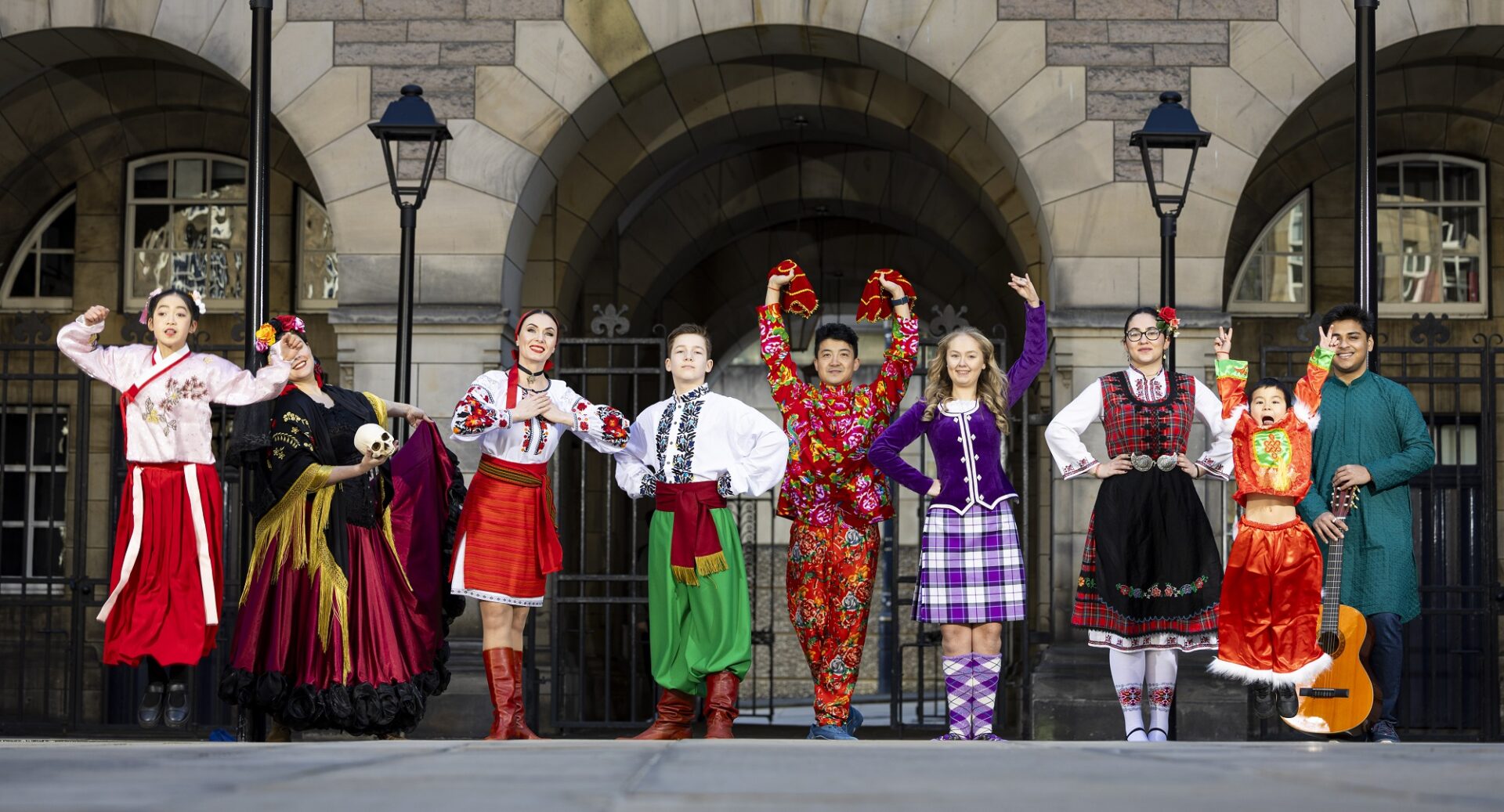 Dancers performing at the Pomegranate festival