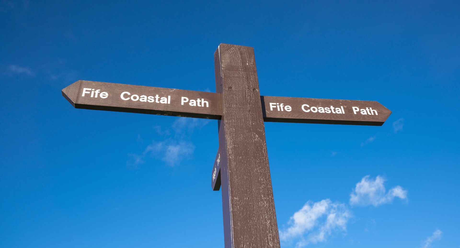 Fife Coastal Path sign by St Monans