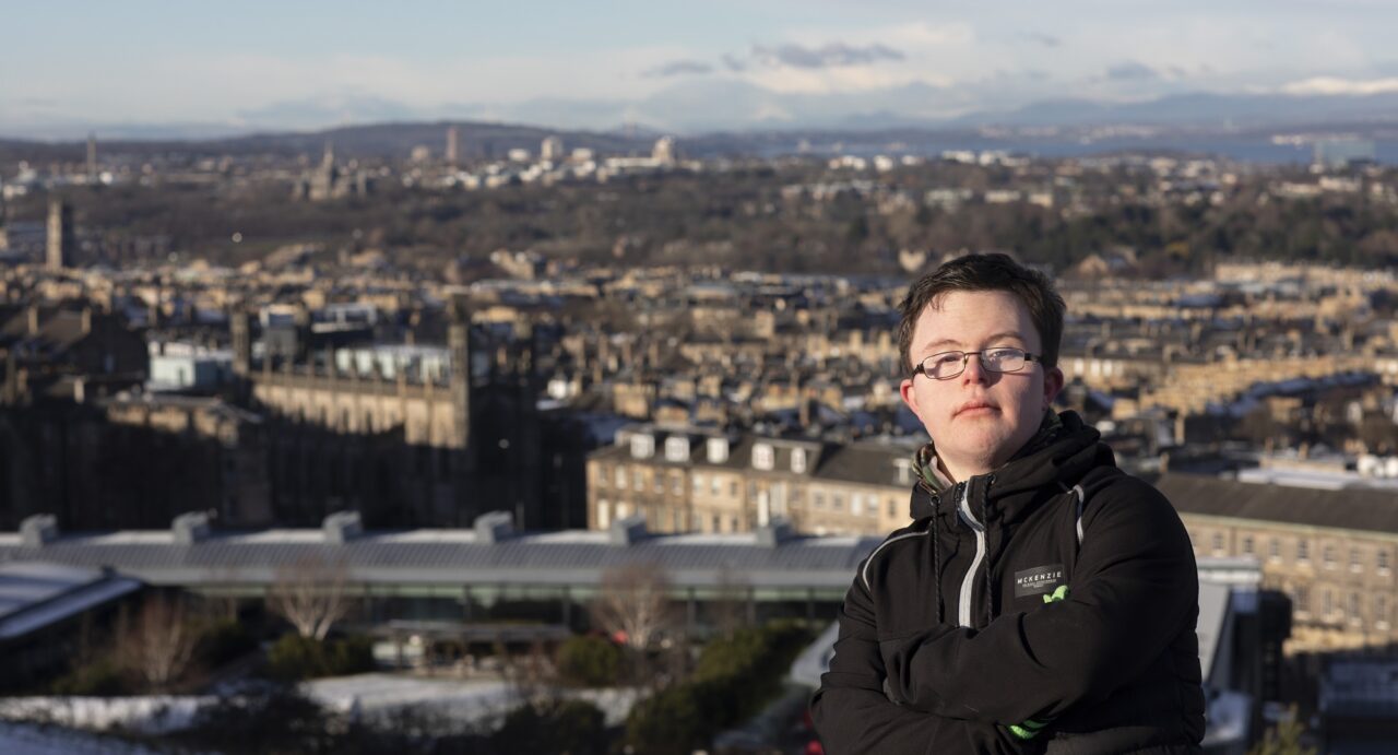 Calton hill with forth bridge in the background
