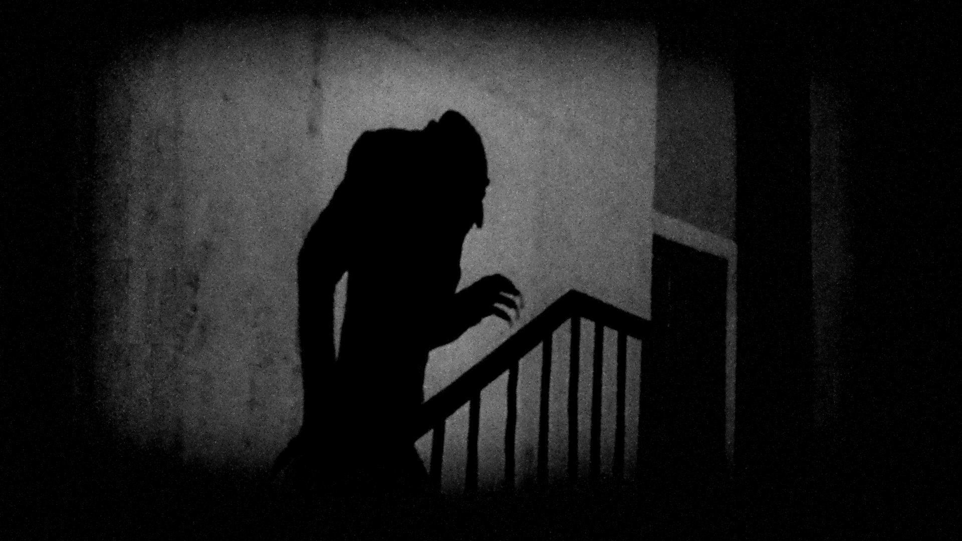 Black and white image of Nosferatu