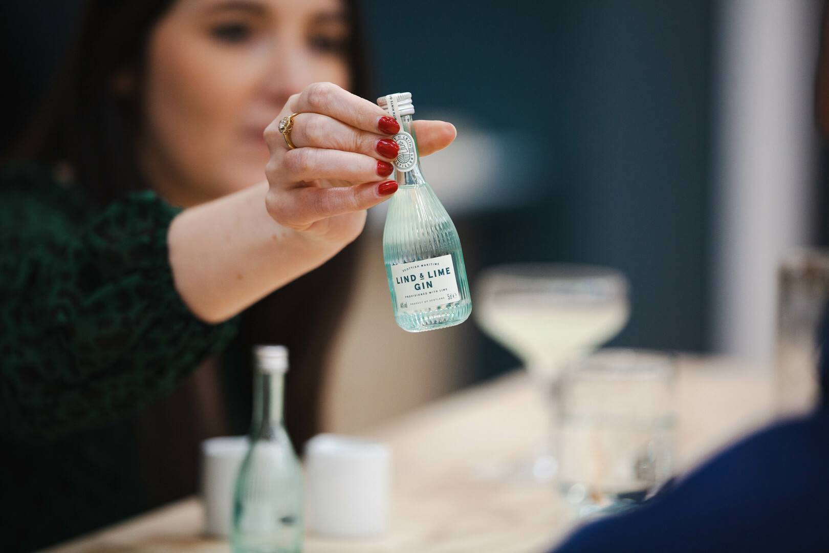 Bottle and label your own 5cl miniature bottle of Lind & Lime Gin,© All Copyright Reserved 