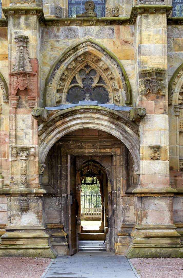 North door, Rosslyn Chapel,© Rosslyn Chapel Trust