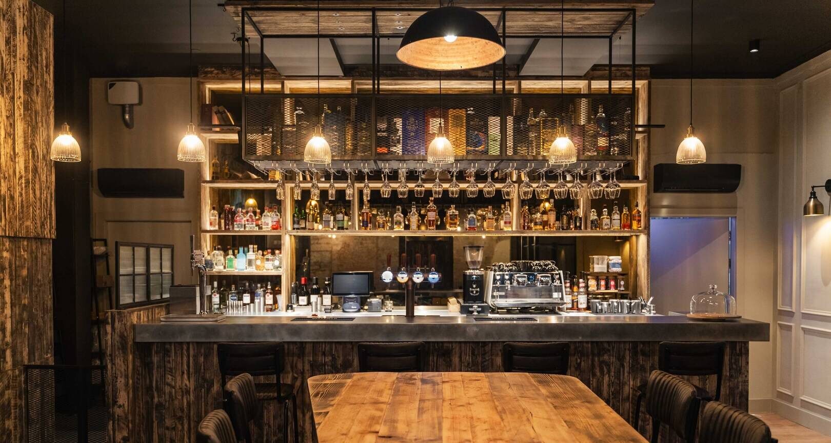 Bar area of John's Coffee House & Tavern