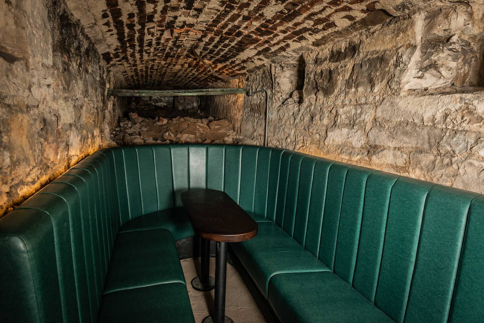 Seating Booth in The Lost Close Underground space.,© The Lost Close