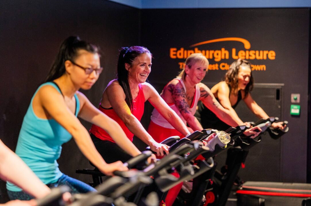 Group cycle class,© Chris Watt for Edinburgh Leisure