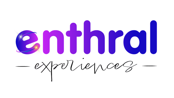 Enthral Experiences logo in purple writing